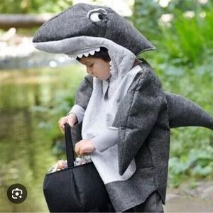 Pottery Barn Kids Shark Costume - Gray and White